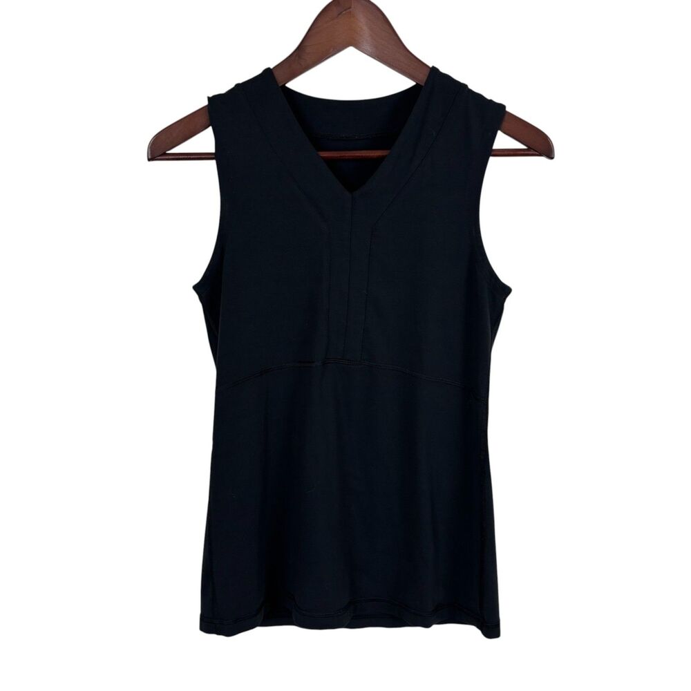 Lululemon Black Sleeveless V-Neck Tank Top Women's Small